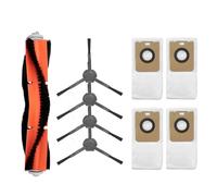 Compatible avec Dreame Bot Z10 Pro Robot Aspirateur Sac à poussière Filtre HEPA Brosse latérale Brosse principale Chiffons de nettoyage Compatible avec Dreame L10 Plus Pièce de Rechange (Z10PRO102024)