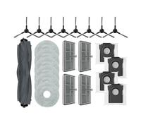 Compatible avec Dreame L10s Pro Ultra Heat, Dreame X30 Ultra / X30 Pro, Mova E30 Ultra Pièces Rouleau Principal Brosse latérale Filtre Balai Sac à poussière(Navy Blue)