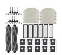 Compatible avec Dreame Mova S10 / Mova S10 Plus Robot Aspirateur Accessoires Sacs à poussière Balai Brosses latérales Chiffons Filtres HEPA Pièces de rechange (Or)