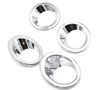 Compatible Avec /Dualis J10 2007-2009 Chrome Avant Arrière Pare-Brouillard Pare-Chocs Garniture De Lampe Moulure Garniture Cadre Accent