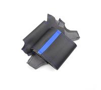 Compatible avec Duster 2010 2011 2012 2013 2014 2015 2016 Tresse sur la garniture de couverture de volant de voiture(Blue line-Blue)