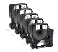 Compatible avec DYMO Rhino 4200 Ruban d'étiqueteuse de rechange pour Dymo 18444 Rhino industriel permanent en vinyle blanc 0,6 x 5,5 m Fonctionne avec DYMO Rhino 5200 5000 6000