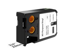 Compatible avec Dymo XTL 1868752 Étiquettes en vinyle tout usage 1,9 cm, pour étiqueteuse Dymo XTL 300 XTL 500, noir sur blanc, 19 mm x 7 m