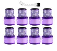 Compatible avec Dyson - 4 à 8 filtres arrière Cyclone avec brosse, for aspirateurs V11 Animal/Torque Drive et V15 Detect. Pièces détachées(8pc with brush)