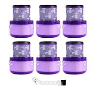 Compatible avec Dyson - 4 à 8 filtres arrière Cyclone avec brosse, for aspirateurs V11 Animal/Torque Drive et V15 Detect. Pièces détachées(6pc with brush)