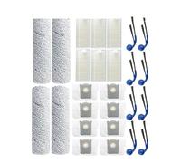 Compatible Avec Ecovacs, Compatible Avec DEEBOT, T80 Omni, T80 PRO OMNI, Filtre De Brosse Latérale Principale, Chiffon Remplacement, Pièces Accessoires For Aspirateur Robot(Set16)