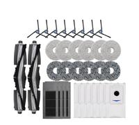 Compatible avec Ecovacs Debot X2 / X2 Omni / X2 Pro Plus Accessoires Sac à poussière Rouleau Brosse latérale principale Couvercle Filtre HEPA Robot Pièce de rechange (Rose)