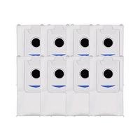 Compatible avec Ecovacs Debot X2 / X2 Omni / X2 Pro PLUS Accessoires Sac à poussière Rouleau de serpillère Capuchon de brosse principale Filtre Hepa Robot Pièce de rechange (Plum)