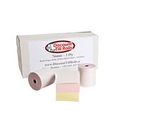 Compatible avec Epson TM-300 - Rouleaux de papier 3 plis non thermiques (blanc/rose/jaune) - 76 x 70 mm - (50 rouleaux), Rouleaux de cuisine 3 plis