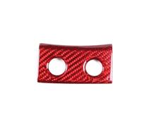 Compatible Avec Ferrari 458 Pour Italia Pour Spider 2011 2012 2013 2014 2015 2016 Autocollant Protection Cadre Bouton Porte Arrière Coffre En Fibre Carbone Garniture Bouton Voiture(Red Carbon Fiber)