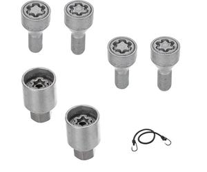 Compatible avec Fiat Ducato (cerchio 16”,Wheel 16”) dal 2006 in Poi BF5/E BOULONS DE Roue ANTIVOL avec Jante en Alliage ÉCROU ANTIVOL DE Voiture