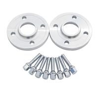 Compatible Avec Fiat Pour Argo Pour Cronos Pour Siena 2 Pièces 12MM/15MM 4X98 58.1 Entretoises De Roue 8 Pièces 12 * 1.25 Boulons De Type Cône Pièces Rechange(Silver,12MM)