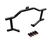 Compatible Avec FLHFB 2023 Pour FLHT 2009 2019 2020 2021 2022 Pour FLH Barre Protection Avant Pour Moto Pare Carters Haut Crash Bar(Black and Red)