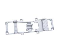 Compatible avec FMS pour FCX18 pour FCX24 1/24 RC, Accessoires De Pièces De Voiture, 1 Pièce, Cadre De Voiture Solide en Alliage D'aluminium pour Cadre De Châssis Pièces détachées RC(Silver)