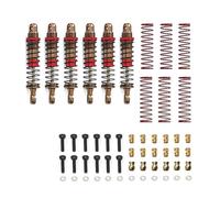 Compatible avec FMS pour RocHobby pour WOWRC pour Cheyenne 6X6 1/18 RC Crawler Pièces De Voiture Accessoires Amortisseur À Huile en Métal Amortisseur Pièces Mise RC