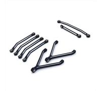 Compatible avec FMS pour Xiaoqi pour FCX24 1/24 RC Car Pièces De Mise À Niveau en Métal Et Remontage pour Châssis Kit De Liaison De Direction Fixe Bielle RC Voitures