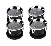 Compatible Avec Ford 9L3Z19893CA Tableau De Bord De Climatisation De Voiture En Acier Inoxydable Grille De Refroidissement De Ventilation AC Accessoires De Persienne(Size:4pcs)