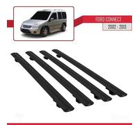 Compatible Avec Ford Connect 2002-2013 Barres De Toit Basic Modèle Railing Porte-Bagages De Voiture 4 Barras Noir