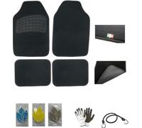 Compatible avec Ford EcoSport 1.0 EcoBoost 125 CV Ses Titanium 4 Tapis DE Voiture avec Fond ANTIDÉRAPANT ADHÉSIF AU Sol+Siller DE Talon Lavable Antistatique Robuste 65X44 Post.44X32