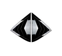 Compatible avec Ford Fiesta MK7 7.5 2008-2017 ABS, becquet de Lunette arrière de Voiture, Couvercle de Pare-Chocs Triangulaire latéral, Garniture de Style(Glossy Black)
