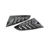Compatible avec Ford Mustang 2015-2017, accessoires de décoration extérieure, triangle de lunette arrière, stores automobiles, persiennes de vitres latérales arrière de voiture(Glossy Black)