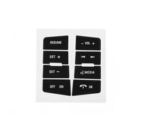 Compatible avec Ford pour Focus 2008 2009 2010 Autocollant de réparation de volant de voiture kit de réparation de boutons autocollants accessoires d'intérieur