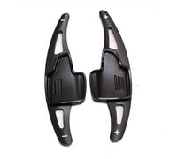 Compatible avec Ford pour Focus pour Escape pour Kuga 2017 2018 Levier Changement Vitesse en Aluminium Extension Palette Changement Vitesse Accessoire Intérieur Changement Vitesse Volant(Black)