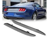Compatible avec Ford Pour Mustang 2015 2016 2017 2 Pièces Autocollant Réflecteur De Pare-chocs Panneau D'avertissement FR3Z15A448A FR3Z15A449A Feu arrière