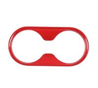 Compatible Avec Ford Pour Ranger Pour Wildtrak 2015-2021 Autocollant Protection Panneau Porte-gobelet D'eau Contrôle Central Intérieur Voiture Accessoires Accessoires Voiture(Rouge)