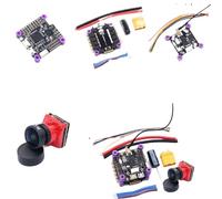 Compatible avec FPV F4V3S/ F4V3S Plus + 45A/60A 4 en 1 ESC + VTX1000 + caméra 1080P INAV Beta Flight Board Baromètre OSD Quadcopter RC Drone FPV Racing(F4V3S 60A VTX Camera)