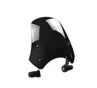 Compatible Avec FXS Pour Blackline 2011-2013 FXSTD Pour Softail Deuce 2001-2007 Pare-brise Fourche Avant Déflecteurs D'air Pare-brise de Moto(Black)