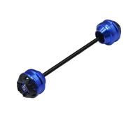 Compatible avec G310RR G310 RR 2023-2024 Moto CNC Roue Arrière Axle Fourche Crash Sliders Cap Crash Protector Pad Anti-Choc(Rear Blue)