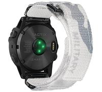 Compatible avec Garmin Bracelet de montre en nylon super résistant avec boucle tissée pour fēnix/Forerunner/Approach/MARQ/quatix/D2 Series Bracelet de rechange robuste pour homme
