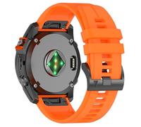 Compatible avec Garmin Fenix E/Fenix 8 AMOLED 47 mm/Fenix 7/7 Pro/6/6 Pro/5/5 Plus Bracelet de montre Quickfit 22 mm en silicone pour Forerunner 965 955/Approach S70 47 mm/Instinct 2, taille unique