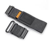 Compatible avec Garmin Fenix et la série Marq | Attache rapide 20 mm, 22 mm et 26 mm | Bracelet en cuir véritable(HGA143GRY,20MM_M)