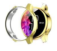 Compatible avec Garmin Venu - Coque de protection étanche en TPU souple plaqué - Protection d'écran anti-rayures - Pour montre intelligente Garmin Venu GPS - Doré