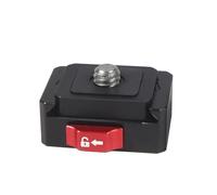 Compatible avec GoPro/DJI - Kit de Fixation Rapide for caméra avec vis 1/4" et Mini-Plaque de Serrage for trépied, stabilisateur et Rail Coulissant.(No Logo Kit)