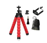 Compatible avec GoPro Hero 12-3 Black/Max, Compatible avec YI/Eken/SJCAM/AKASO - Accessoire for caméra d'action Mini trépied Flexible en Forme de Pieuvre(Red 5PC)