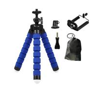 Compatible avec GoPro Hero 12-3 Black/Max, Compatible avec YI/Eken/SJCAM/AKASO - Accessoire for caméra d'action Mini trépied Flexible en Forme de Pieuvre(Blue 5PC)