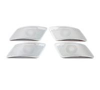 Compatible avec GWM Tank 300 2022 2023 Poignée porte intérieure Haut-parleur Audio Couvercle Garniture Accessoires intérieurs Capuchon en acier Autocollants Intérieur(Silver)