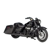 Compatible Avec Harley Davidson 1998 FLSTS Heritage Springer, 2002 FLHRSEI CVO Custom, Modèle De Moto De Simulation 1:18 Avec Base En Alliage Et Plastique(2017 Black)