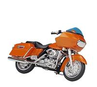 Compatible Avec Harley Davidson 1998 FLSTS Heritage Springer, 2002 FLHRSEI CVO Custom, Modèle De Moto De Simulation 1:18 Avec Base En Alliage Et Plastique(2002 Orange)
