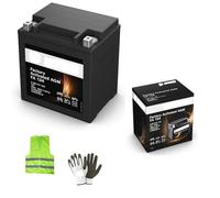 Compatible avec Harley Davidson FLHRSI Road King Custom F.I. 1450 ANNÉE 2004 al 2006 Batterie FA1340 YIX30L YB30L-B BB30L-B LIVRÉ CHARGÉ Batteries Gel SLA AGM 30 AH 12V 166X126X173MM CCA 385