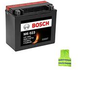 Compatible avec Harley Davidson FXDB Dyna Street Bob 1584 d'année 2007 à 2013 Batterie Bosch YTX20L-BS M60230 18 Ah AMPERE 12 V prête à l'emploi déjà chargée 175 x 87 x 155 mm