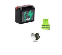 Compatible avec Harley Davidson FXDWG Dyna (NonUs) 1340 année 1995 al 1998 Batterie YTX20HL-BS LP CCA 310A EXPÉDIÉ DÉJÀ CHARGÉ Batteries AGM 18 AMPÈRES 12 Volts 175X87X155MM