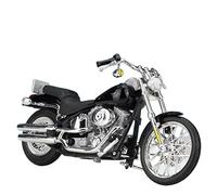 Compatible Avec Harley-Davidson Modèle 1952 K, 1998 FLSTS Heritage Springer, Modèle De Moto 1:18 Avec Base En Alliage Et Plastique(2000 Black)