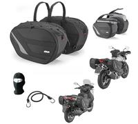 Compatible avec Harley-Davidson Street Rod VRSCR 1130 Paire DE SACOCHES LATÉRALES Moto Scooter Sac Extensible 40 LT Fixation avec Sangles Max 5KG MALETTE IMPERMÉABLE 320MMX180MM>280MMX530MM
