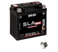 Compatible avec Harley Davidson XL 1200 X Sportster Forty Eight ABS 1200 2016 al 2017 BTX14HL Batterie BS SLA Max (ÉTANCHE - PRÊTE À Monter) 12V/14A Batteries Moto SPÉCIFIQUES 149X87X144 MM