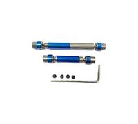 Compatible avec HOBBYPLUS CR-18P pour Rock pour TRX4 pour Redcat 4WD 1/18 RC Pièces De Voiture sur Chenilles 2 Pièces Ensemble d'arbre D'entraînement Central en Métal Pièces détachées RC(Blue)