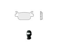 Compatible avec Honda Fes S Wing 125 2007-2012 Plaquette de frein arrière SBS 193HM Mélange organique 656193HM Paire de plaquettes de frein pour moto scooter spécifique + offert